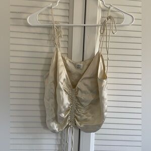 Wilfred Cream Silky Crop with Ties